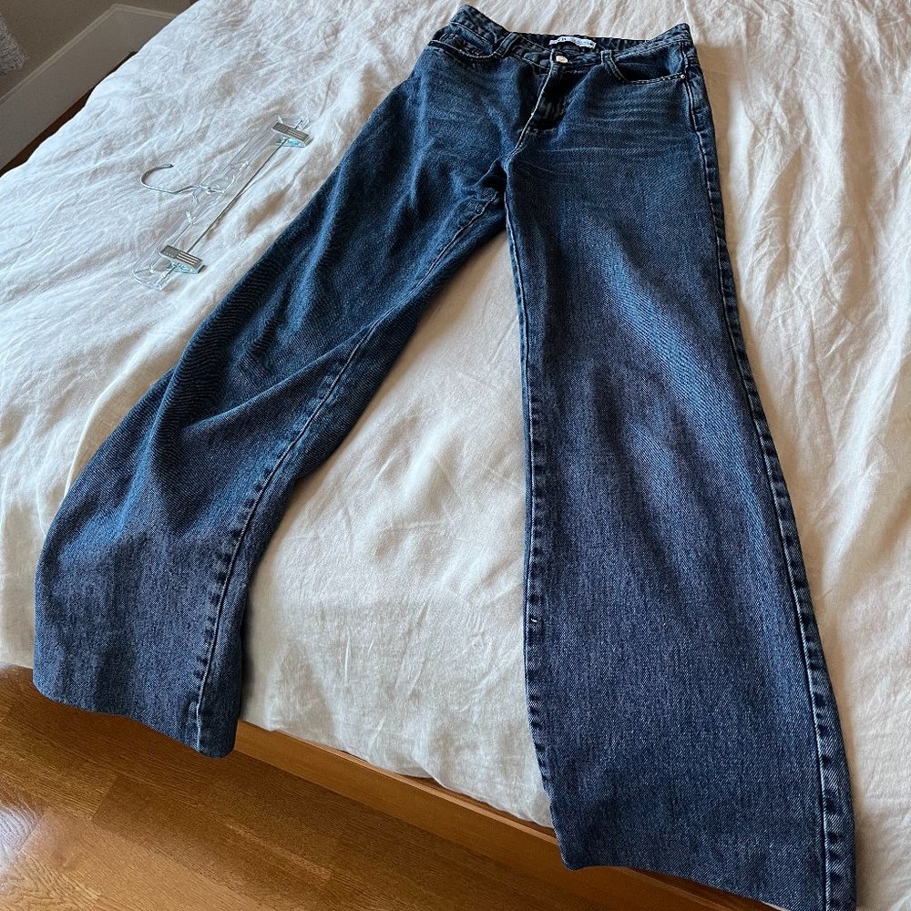 high waisted flare jeans